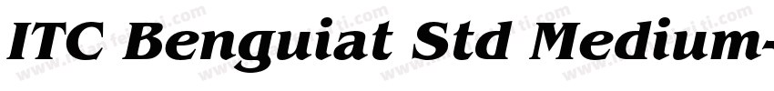 ITC Benguiat Std Medium字体转换